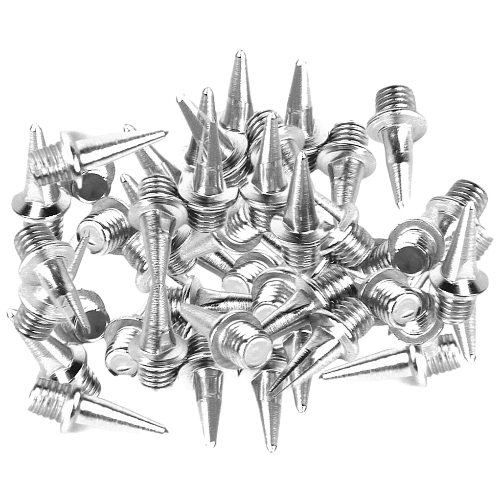 MagiDeal 60pcs Track Running Shoes Spikes Replacement Pyramid 13 mm Value Pack Replacement Metal Spikes Athletic Replacement 
