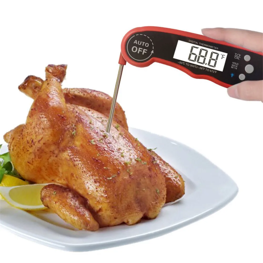 

foldable Kitchen Digital BBQ Food Thermometer Meat Cake Candy Fry Grill Dinning Household Cooking Thermometer Gauges