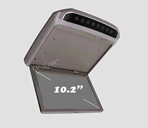 Clearance HD 10.2 inch SD HDMI FM Car 1080P Car Roof Mount Monitor Car Ceiling Wide Over head LCD Monitor Display 180 Max Open Angle 2