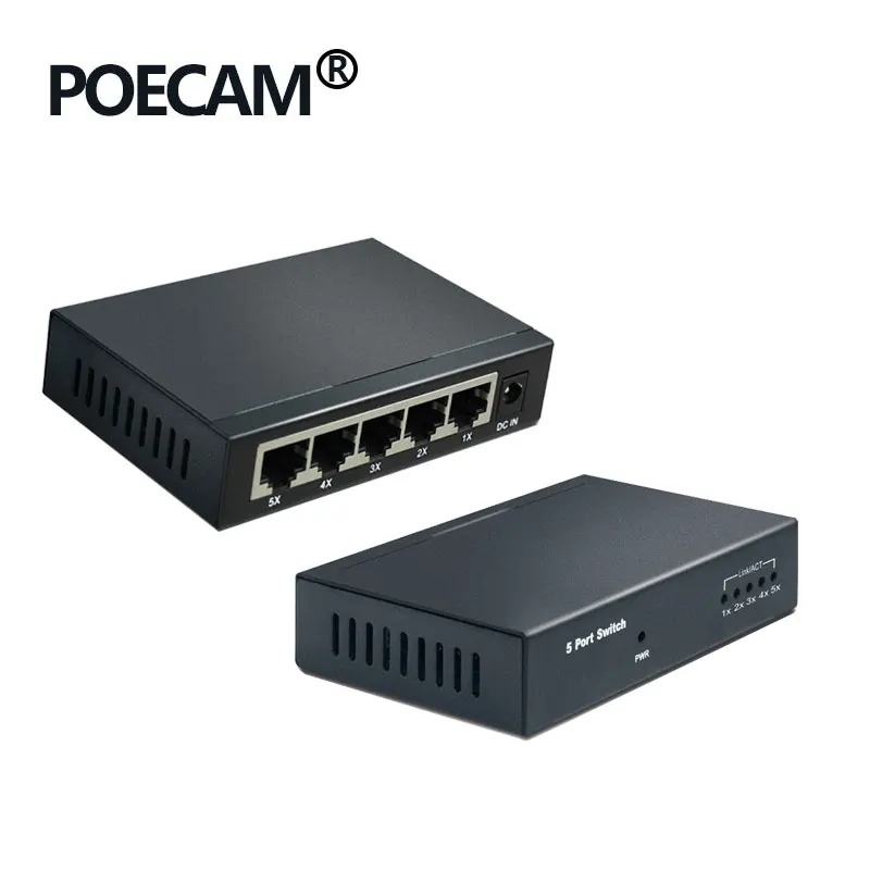 networking switches factory US EU plug laptop 5 Port Gigabit Switch cheapest 5 ports