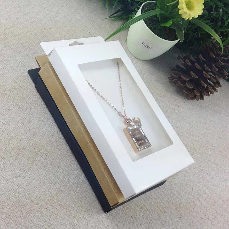 

2016 New Necklace Card Box 1Lot =50box +50 pcs inner Card 18x10x2cm Necklace Box Gifg BOX Pendent Box / Earring Case