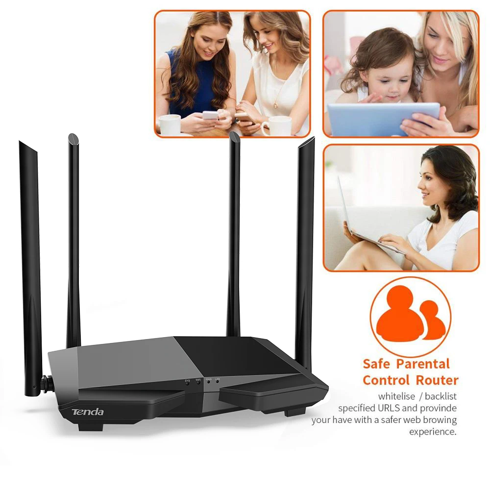 Tenda AC6 AC1200 двухдиапазонный 2 4/5 ГГц WiFi роутер высокоскоростной беспроводной