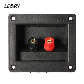 

LEORY Speaker Terminal Board High Quality Square Binding Post Type Speaker Box Terminal Cup Wire Cable Box Connector