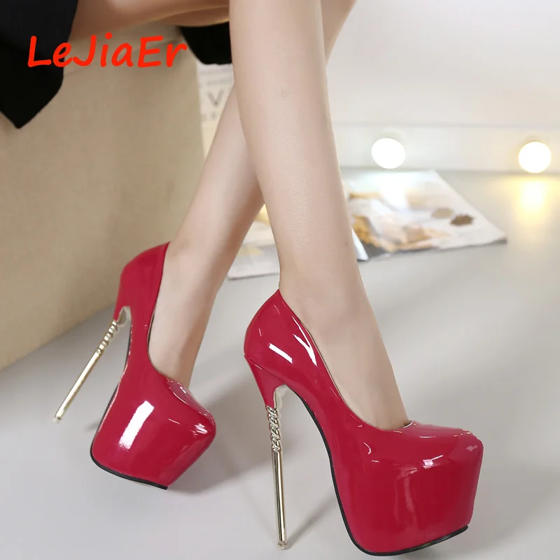 high heels shoes woman pumps shoes sexy extreme high heels wedding shoes patent leather heeled party
