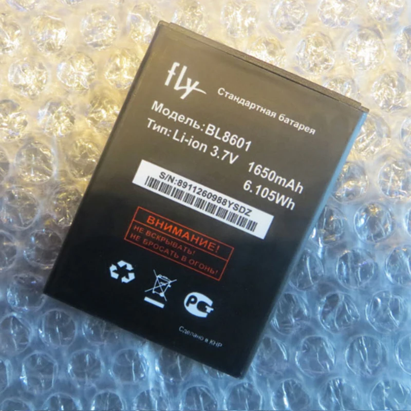 1 шт. 3 7 в 1650 мАч BL8601 BL 8601 новый высококачественный аккумулятор для Телефона FLY IQ4505