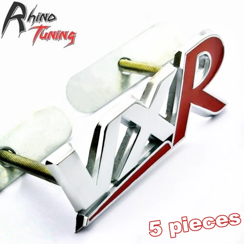 

Rhino Tuning 5PC 3D VXR Red Metal Car Front Grill Grille Badge Emblem Auto Styling For GTC Astra AMPERA 068