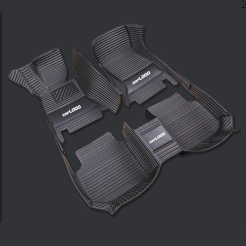

Luxury Custom Car Floor Mat With Car LOGO for Renault All Megane ii FLUENCE 2015-2017 Koleos Laguna Luxury Leather Mats for Cars