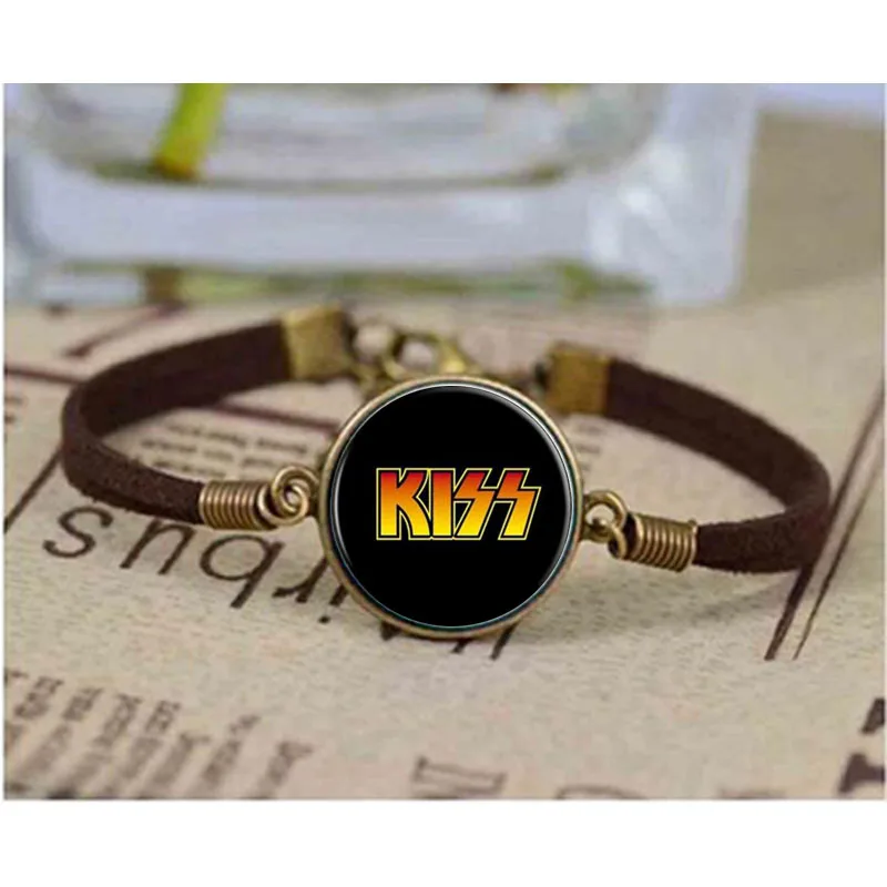 Бесплатная доставка рок группа Kiss браслет из цинкового сплава в стиле ретро