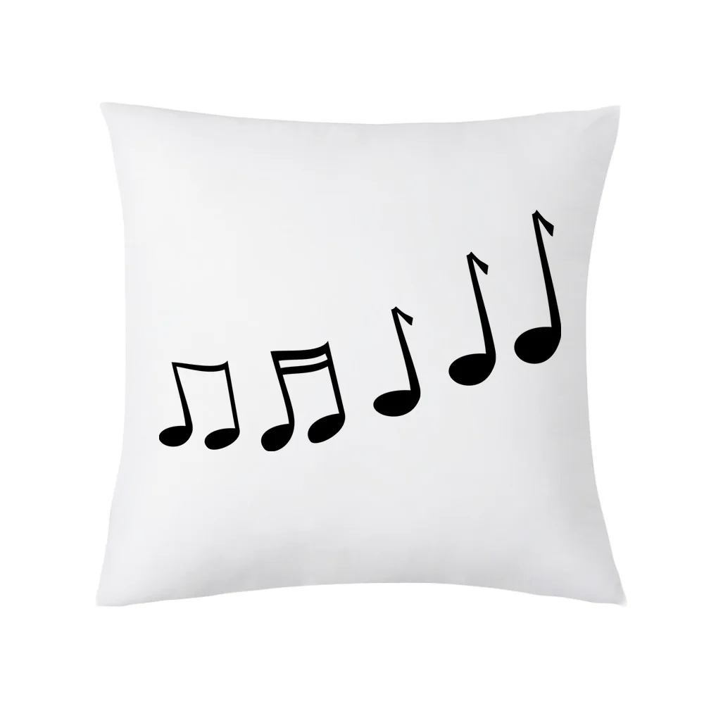 YWZN креативный чехол для подушки с музыкальными нотами чехол для подушки декоративная наволочка для подушки - Цвет: 4