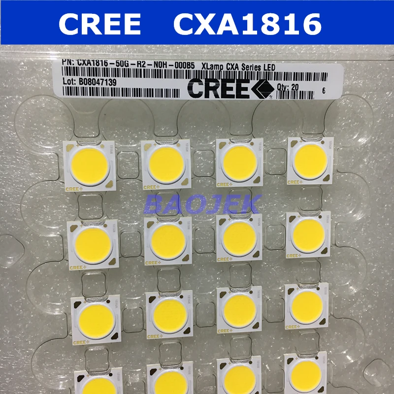 5 шт. Cree XLamp cxa1816 cob Светодиодный модуль 15W20W25W30W38W 1700-3800LM High-CRI DC36V MAX900MA 5000K 4000K 3000K