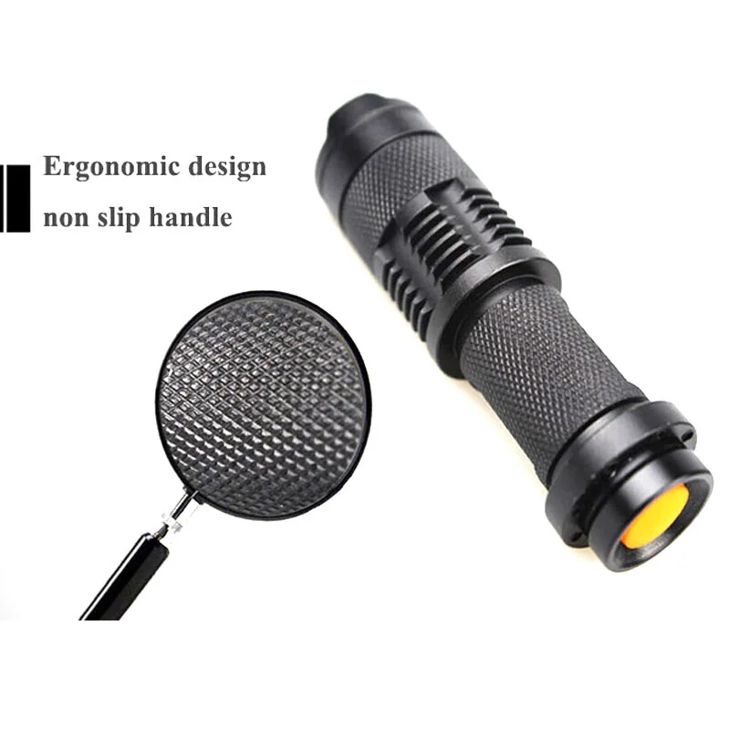 U F SK68 1xcree Q5 200 люмен 3 режимный мини масштабируемый светодиодный фонарик