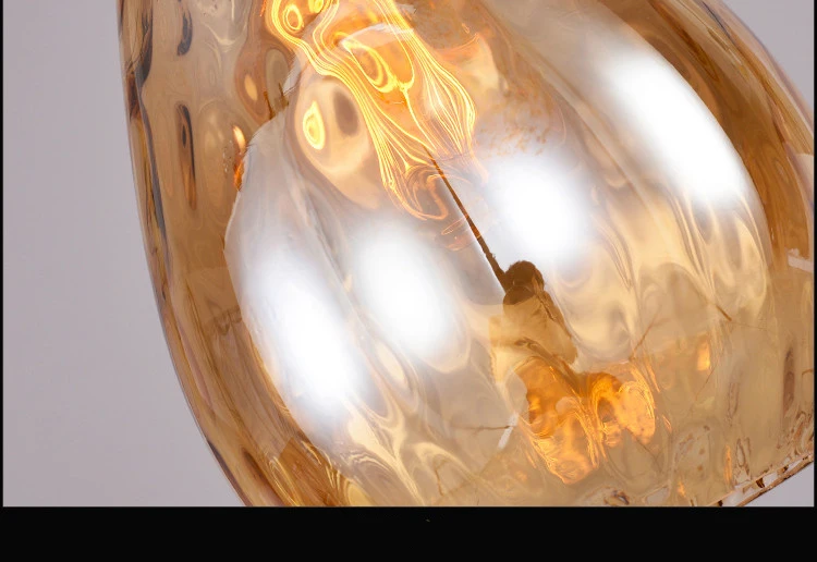 Подвесные светильники стекло Винтаж Стекло Led подвесной светильник ретро кофе Droplight обеденный висячие лампы для дома украшения