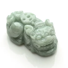 Груз масляной зеленой яшмовая Гуаньинь аутентичный Бирма кулон