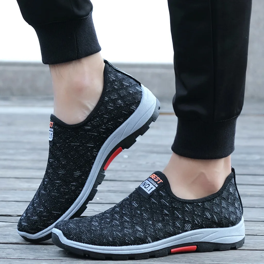 Men sunmer Casual shoes Men's Lightweight Breathable Fashion Leisure Shoes Running Sport Casual Shoes Sneakers#G3