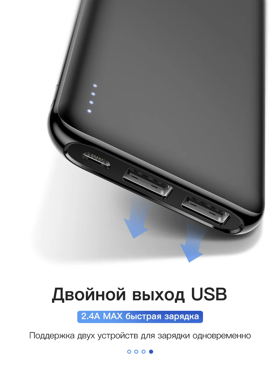 KUULAA power Bank 10000 mAh Портативная зарядка power bank 10000 mAh повербанк внешнее зарядное usb-устройство для аккумулятора для Xiaomi Mi 9 8 iPhone