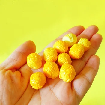 

10pcs flat-back pop corn/miniatures dinnerware/cute/fairy garden gnome/terrarium decor/bonsai/doll house decor/diy supplies