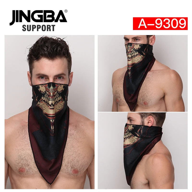 

JINGBA SUPPORT Summer Outdoor Sport Cycling Bandana Face Mask Ride Running Scarf Headwear Fishing Mask Cover Magic Scarf For Men
