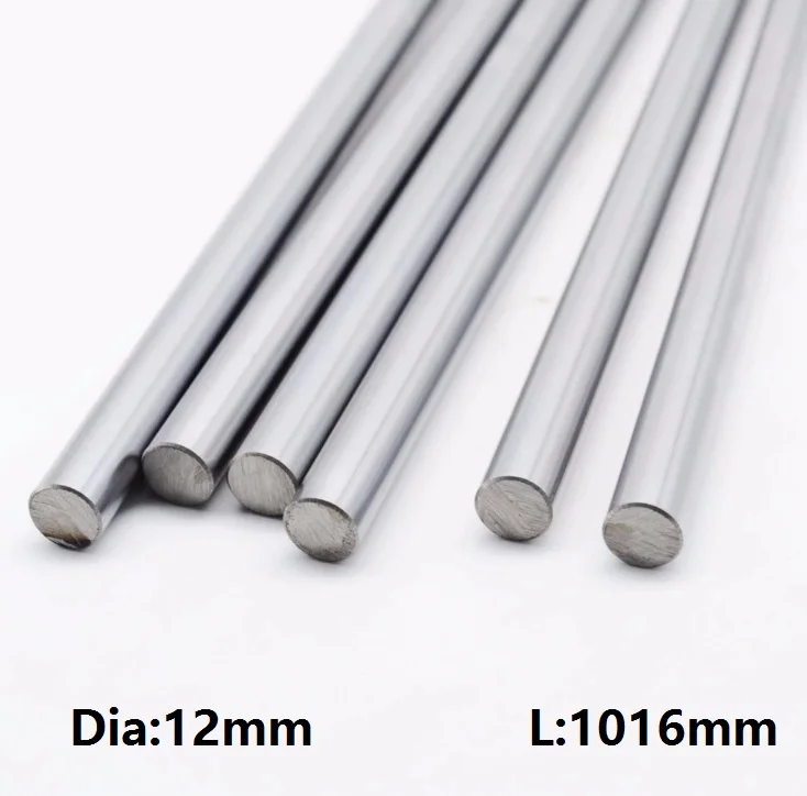 10pcs/lot 12mm linear shaft L 1016mm 40" inch 12x1016mm chromed plated