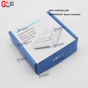 

4A*5CH 5CH(RGB/WW/CW) LED WIFI Controller IOS Android Smart Link Timer DC 12-24V