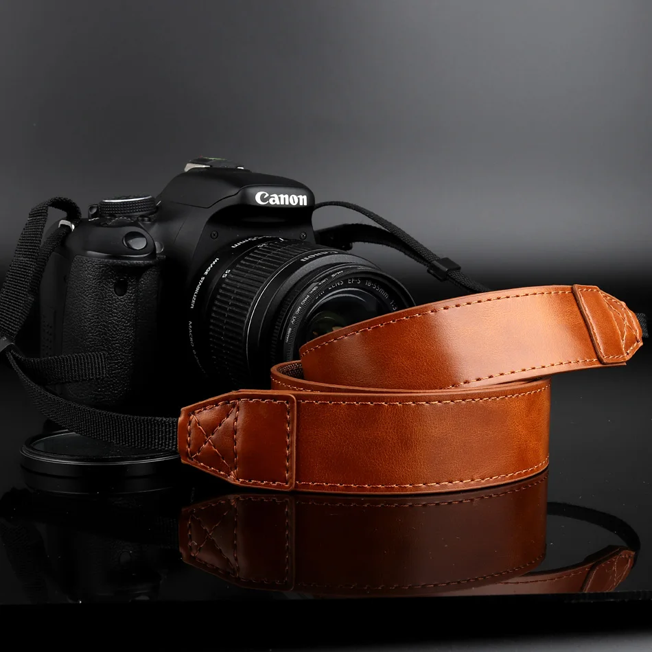 Ремешок для камеры из ПУ кожи наплечный ремень Sony A7 II III AM73 A7M2 A7RII A7SII A9 A77 A99 A99II A58 HX400