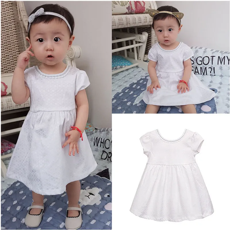 Princess Girl wear Sleeveless Bow Dress for 1 year birthday party Toddler Costume Summer for