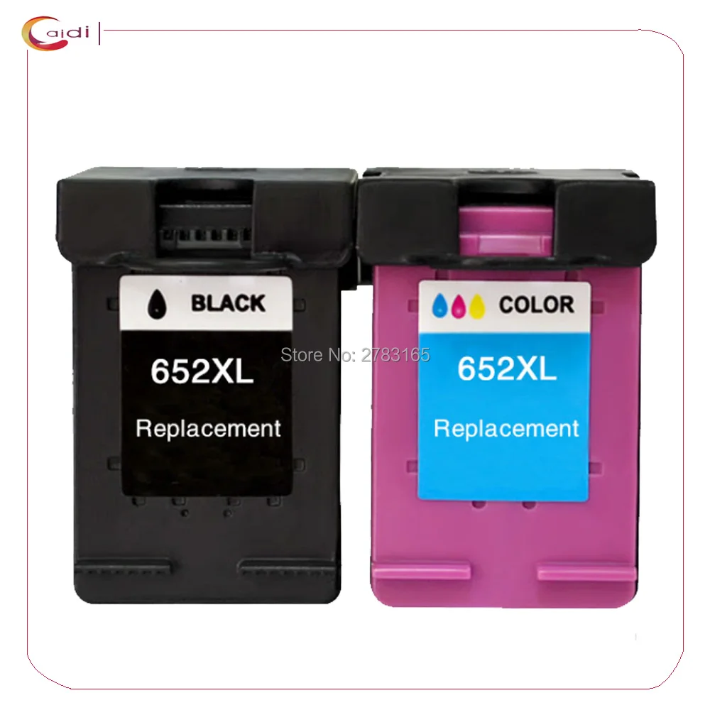 Скидка 2 шт. в упаковке для hp 652 XL чернильные картриджи для hp 652 DeskJet ink advantage 1115 2135 3635 1118 2138 3636 3638 принтер