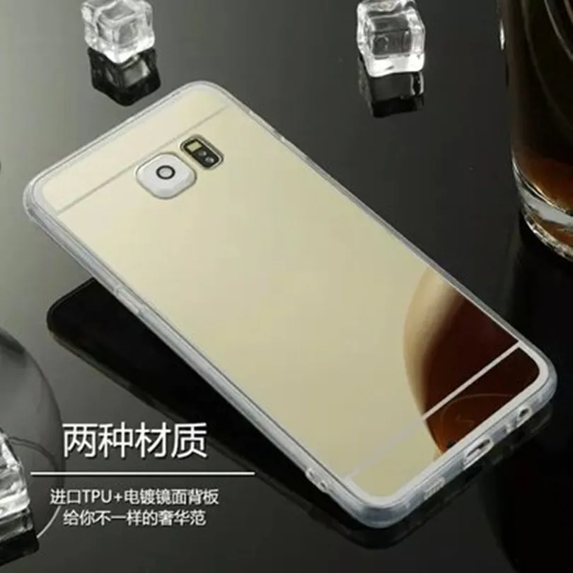  Hot! Luxury Mirror Electroplating Soft Clear TPU Cases For Samsung Galaxy S6 S6 edge /S6 edge Plus/ Note 4/Note 5 