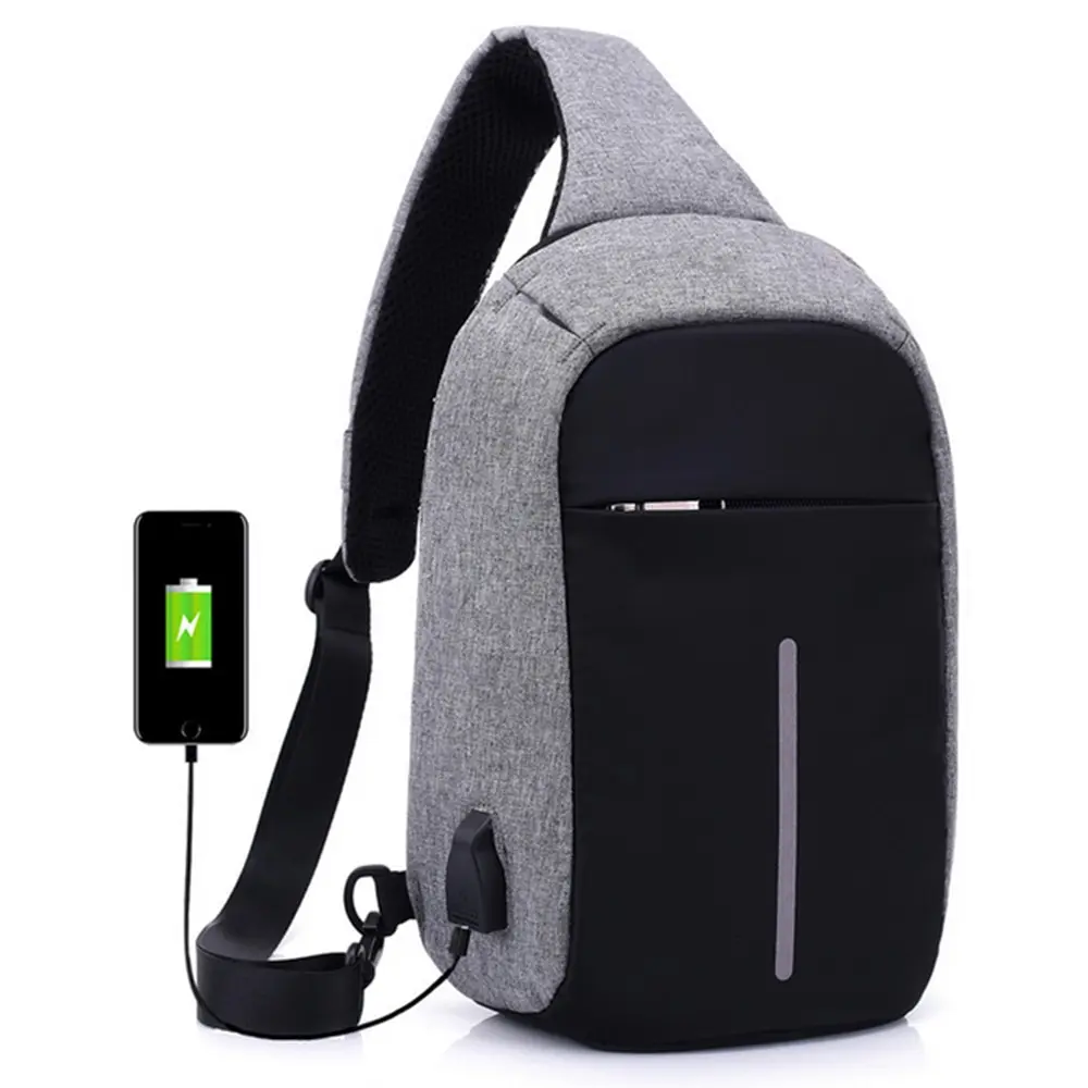 

High Quality USB Anti-theft Chest Package Backpacks Sports Daypack Travel Shoulder Bag Waterproof School Sport Bag NEW Design