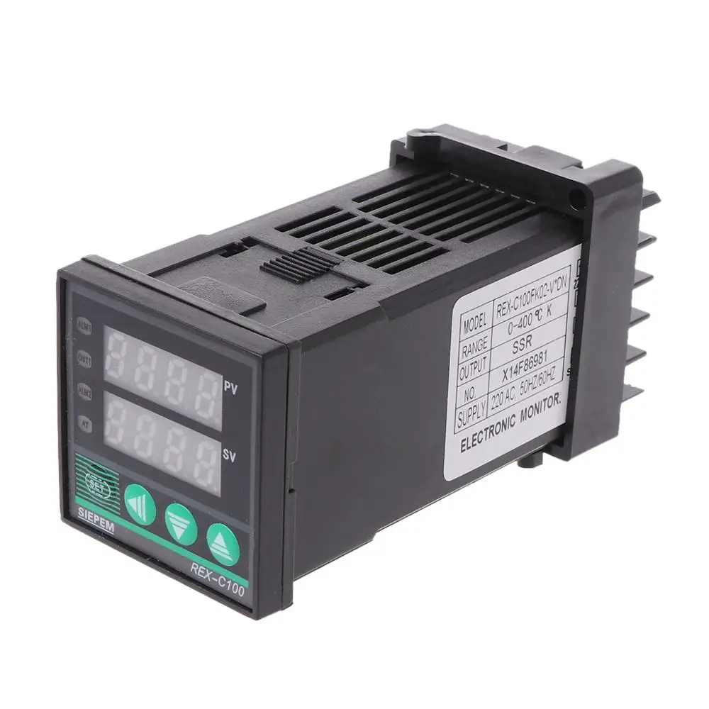 PID цифровой регулятор температуры REX-C100 0 до 400 градусов Цельсия K Тип вход SSR тестер выхода инструменты
