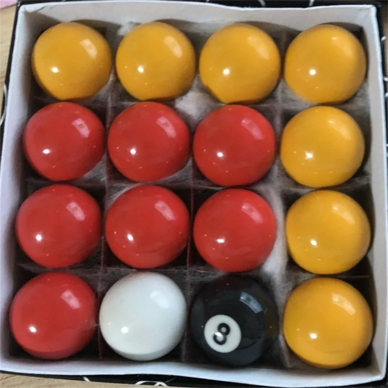 

For Kids 38mm red & yellow Billiard Balls Durable Resin Snooker pool snooker balls 16pcs/set