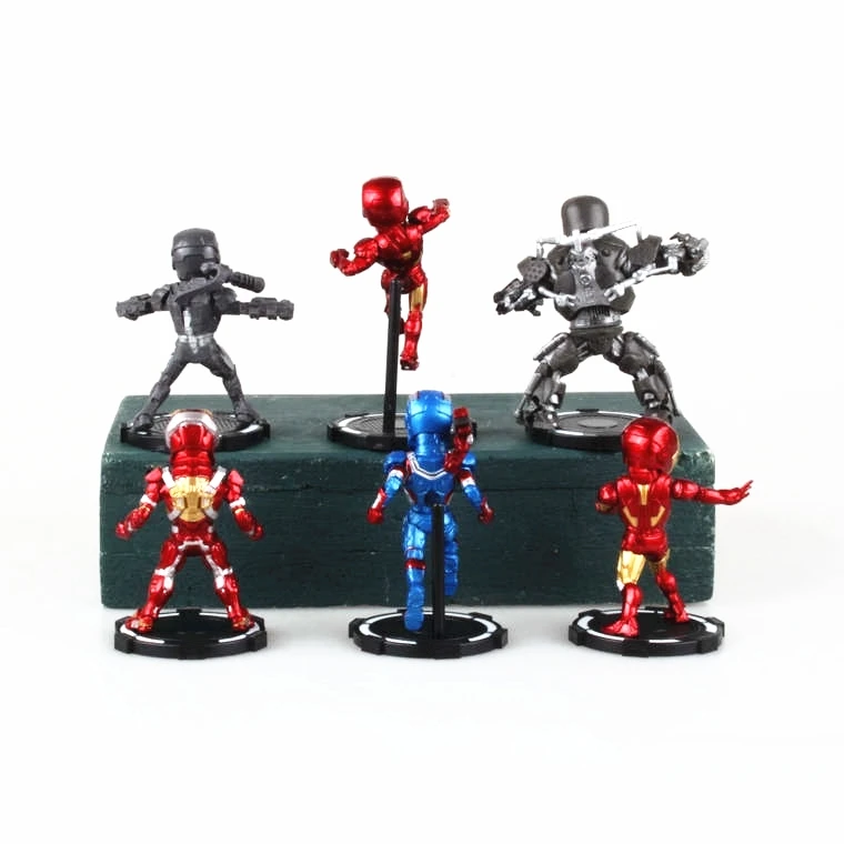 Disney с принтами &quotMarvel&quot &quotМстители&quot 6 шт./компл. Железный человек 8 см фигурка