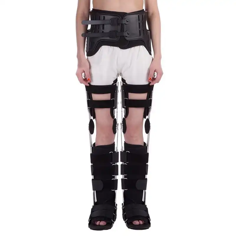 Knee Ankle Foot Orthosis KAFO Brace Fixed Rigid Thigh Knee Joint Ankle