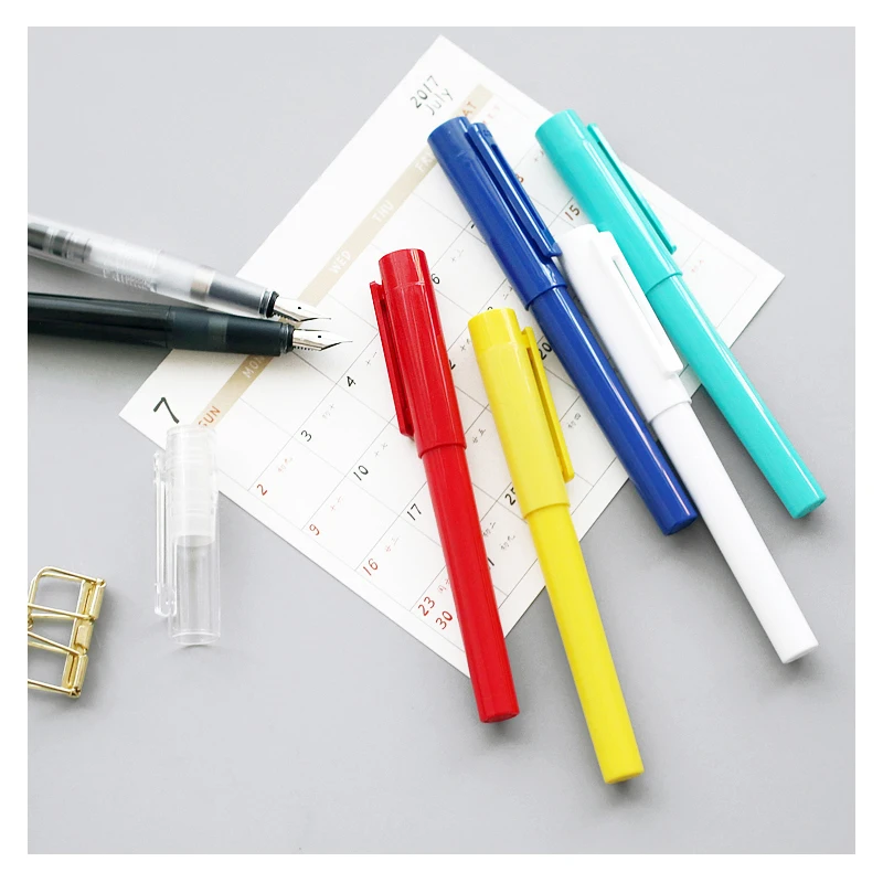 

2017 New Arrival Kaco Sky 0.38mm Extra Fine Nib Ink/Fountain Pen Student Practise Calligraphy Writing Pens 7 Colors for Choose