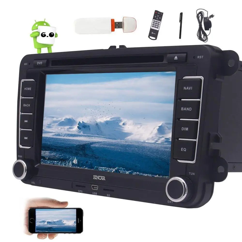 

Android Quad Core Car DVD Player 7'' Car Stereo GPS Navigation Double Din In Dash WiFi Bluetooth AM FM Radio+CANBUS+3G Dongle