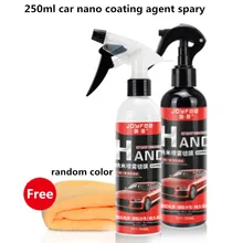 250 ML Auto Rivestimento di Vetro Liquido Auto Cera Per Auto Cera Cura Della Vernice di Rivestimento di Cristallo Nano Idrofobo Spruzzo Agente di Rivestimento Auto styling