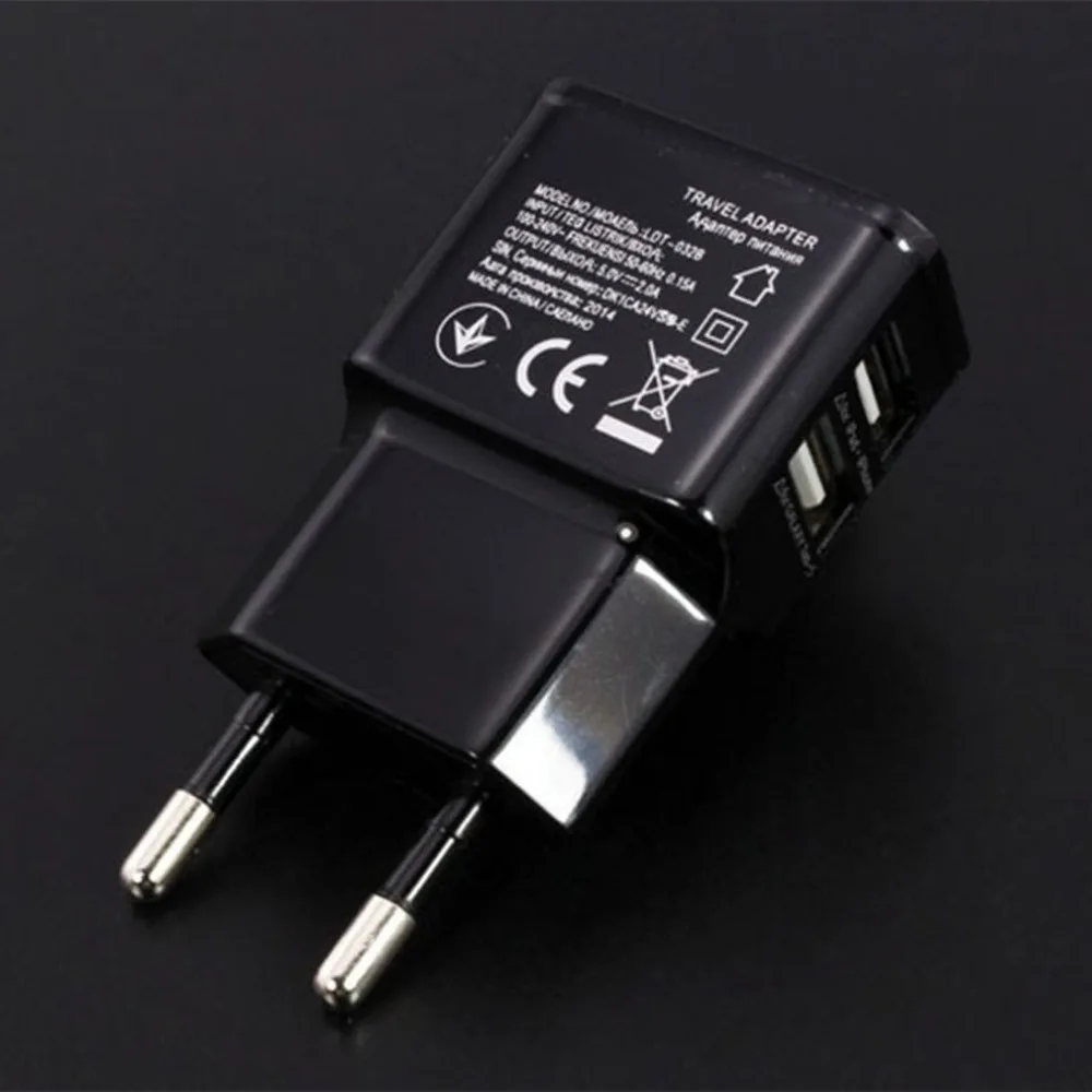 1 шт. EU/US штекер 5 в А двойной USB универсальный мобильный телефон зарядное
