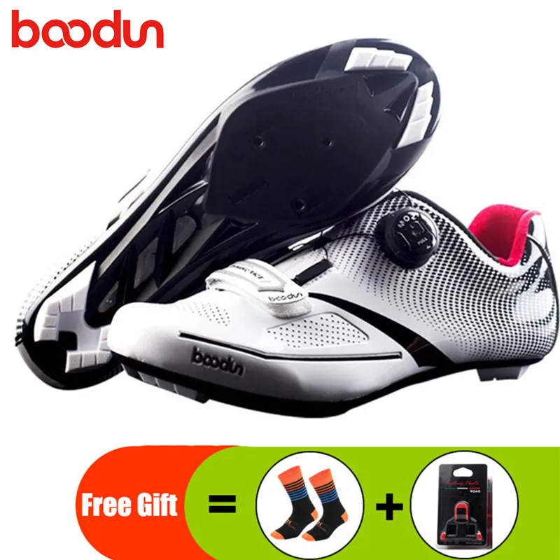 add gift Кроссовки для шоссейного велоспорта, мужские кроссовки, набор педалей, дышащая профессиональная велосипедная обувь, мужские самоблокирующиеся гоночные велосипедные кроссовки - Цвет: add gift
