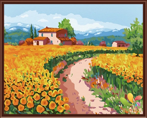 

New Frameless Wall Art Pictures DIY Painting By Numbers Of Beauty Flower House Hand Painted Oil On Canvas Home Decor G085
