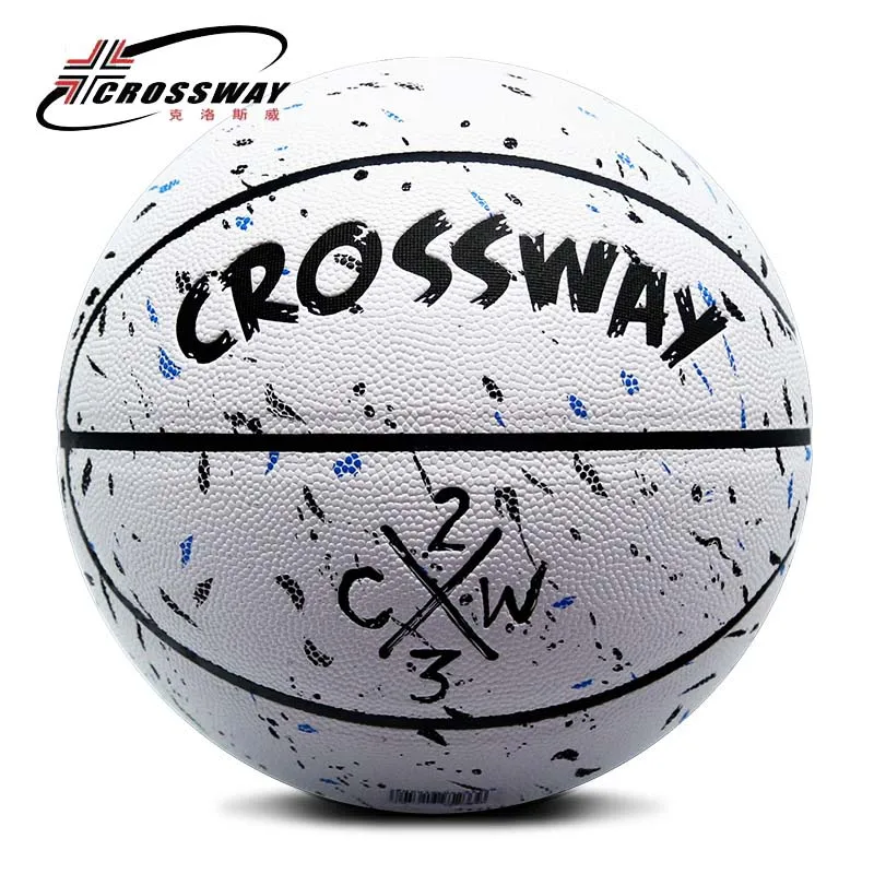 Лидер продаж, новинка, брендовые дешевые баскетбольные мячи CROSSWAY L702, Официальный баскетбольный мяч из искусственной кожи, Размер 7,, с сетчатой сумкой+ игла - Цвет: As the show