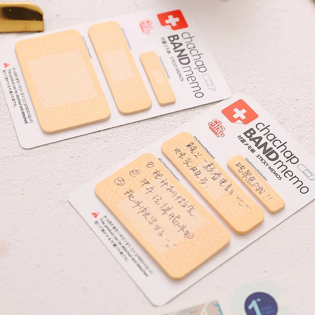 DIY Cute Band-aid Memo Pad Sticky Note Kawaii Paper Sticker Pads  Note Creative Korean Stationery Student 322