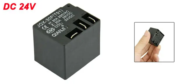 JQX-30F(T91) Coil DC 24V 5 Pin 30A 250VAC/ 20A 28VDC PCB Power Relay