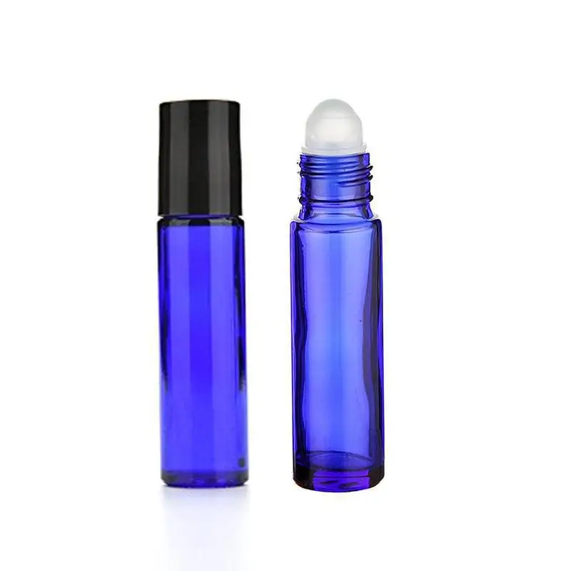 

1pcs 10ml Refillable Glass Roll-on Bottles For Essential Oil Aromatherapy Perfume Bottle And Lip Balms