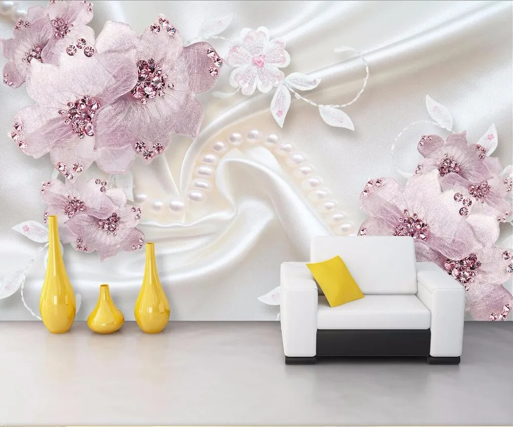 Beibehang personalizado foto papel de parede grande fresco 3d flores luxo 3d jóias tv fundo da parede 3d 27 HTB1ntrLogn.PuJjSZFkq6A lpXaw