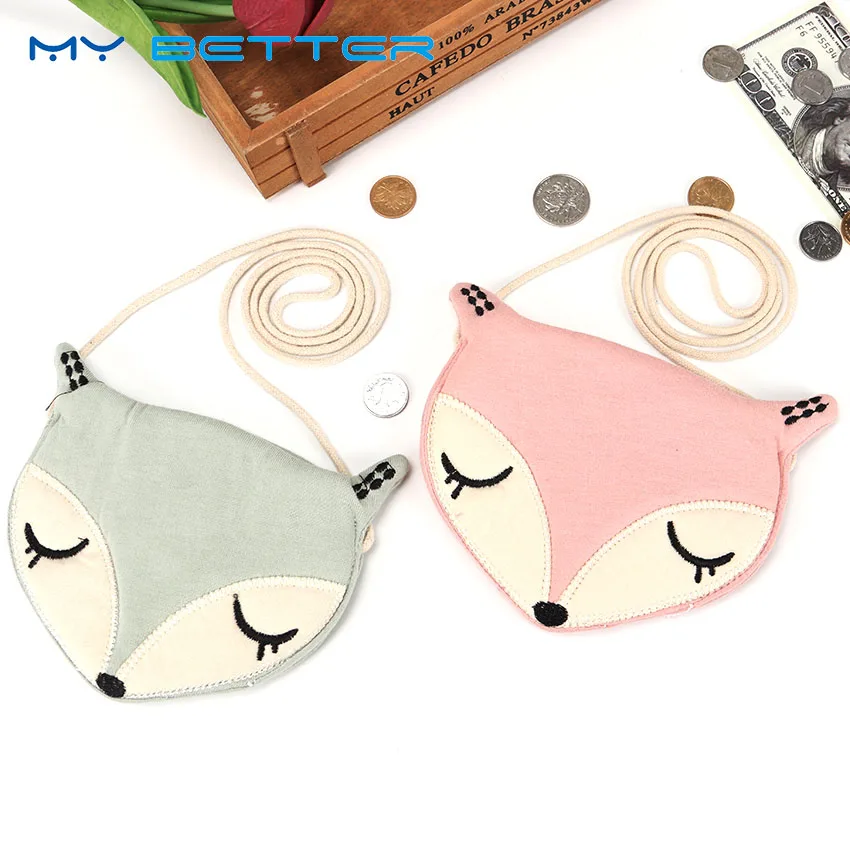 

Hot Sale Fashion Cute Baby Fox Coin Purse Kids Storage Bag Pouch Single Shoulder Messenger Bag