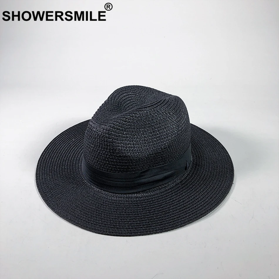 Шляпа SHOWERSMILE винтажная для мужчин и женщин Соломенная Панама в британском ретро