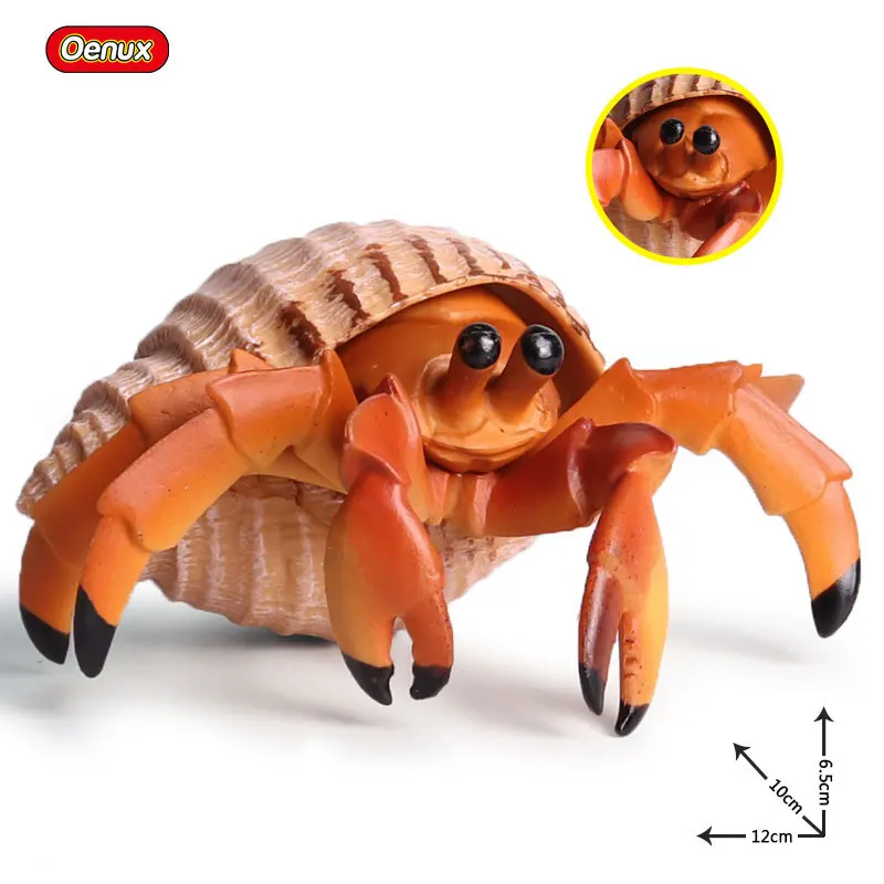 Plastic Jungle Sea Animal Figure Toy Simulation Hermit Crab Model Kids Toy 