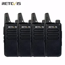 4 шт. пыле Retevis RT22 Walkie Talkie трансивер 2 Вт 16CH UHF400-480MHz CTCSS/DCS VOX сканирование шумоподавления портативный любительского радио RU