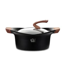 Без дыма кастрюля без ручки углубление горячего молока суп кастрюля для индукционной плиты газа универсальная лапша кастрюля мультяшная чашка