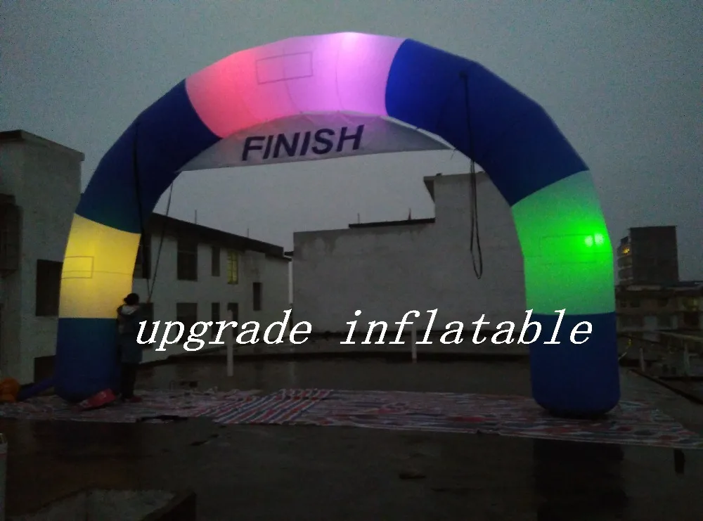 outdoor advertising Inflatable lighted arch / Led inflatable glow arch