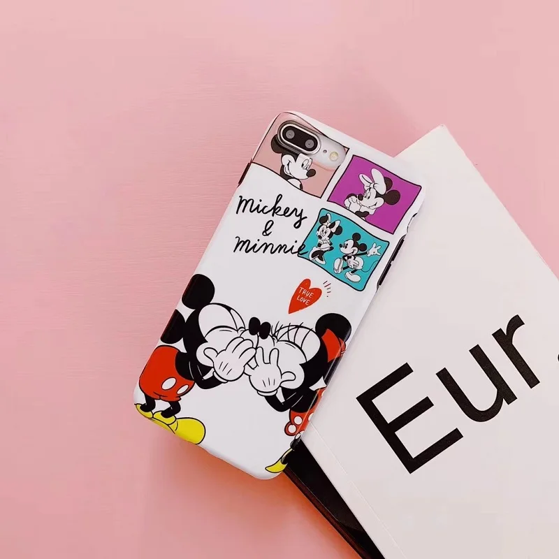 

Cute Minnie Mickey Soft TPU Case for iPhone XS XR case 7 8 Plus 6s 6plus Silicone case for iphoneXS MAX Cover Accessories